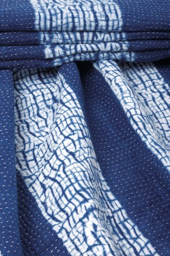 "Indigo Dyed Shibori Quilt" by Saimon2000bd - Own work. Licensed under CC BY-SA 3.0 via Wikimedia Commons - jpg/FileIndigo_Dyed_Shibori_Quiltl25r.jpg#/media/File:Indigo_Dyed_Shibori_Quilt.JPG