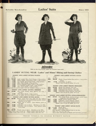 Hiking Togs price list