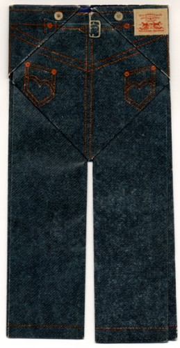 Origami replica of Levi's 501 jeans