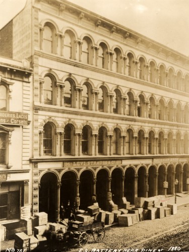 Company headquarters on Battery Street, 1873