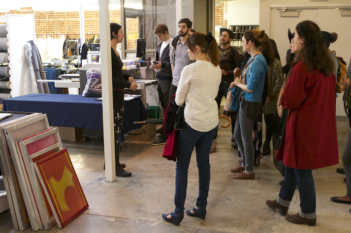 CCA Visits Levi Strauss Lab
